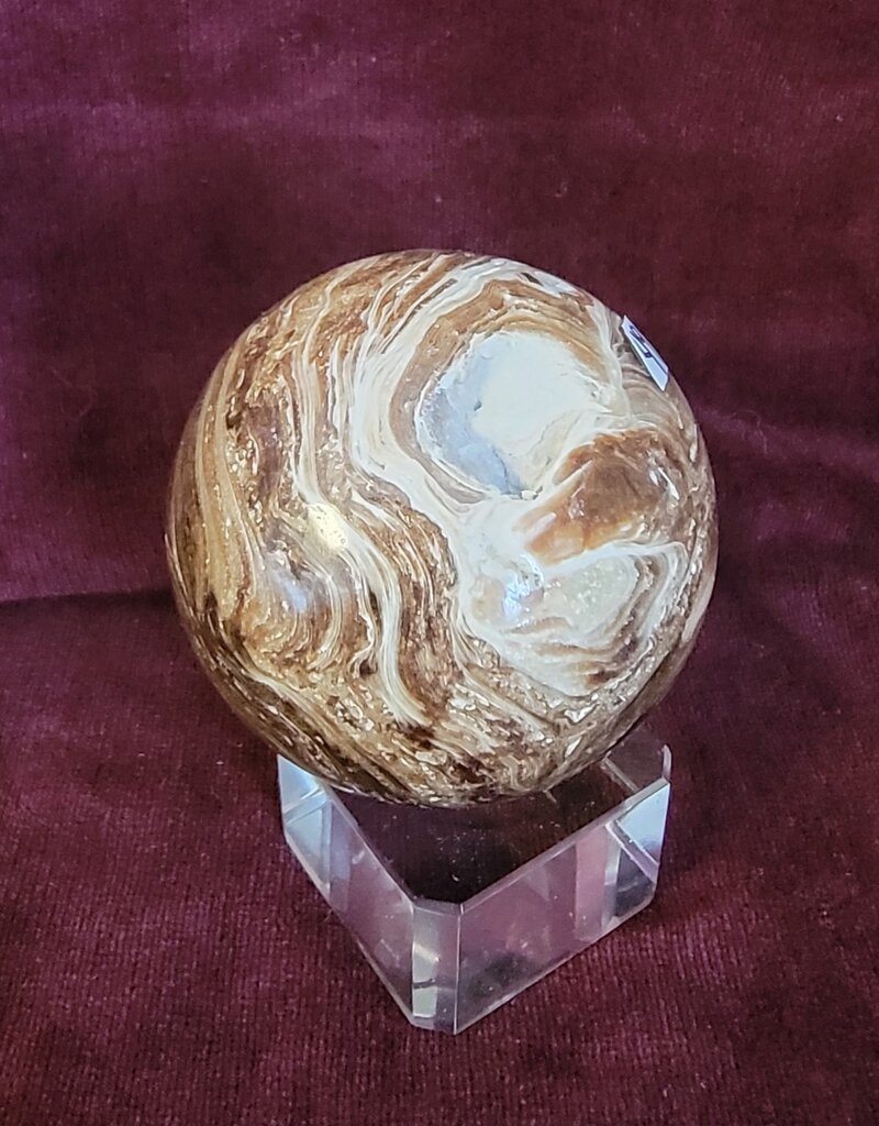 Chocolate Calcite Sphere - 244g