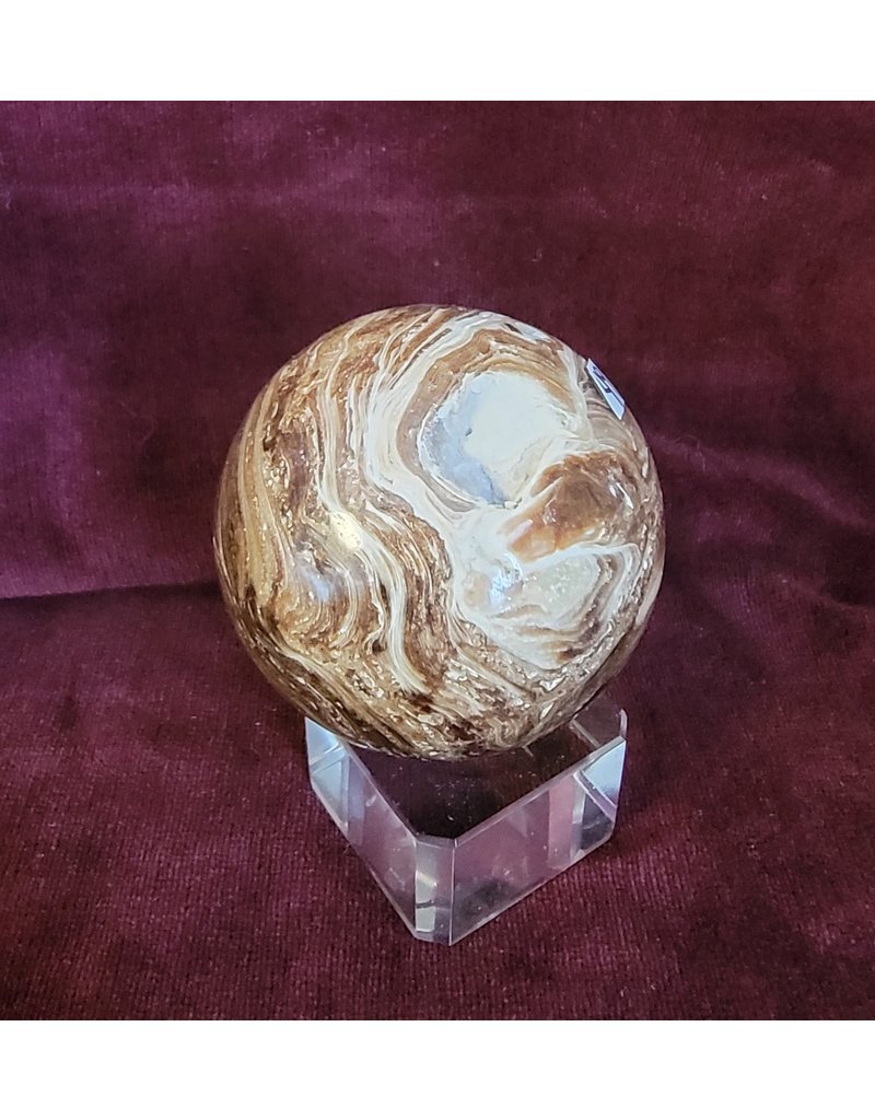 Chocolate Calcite Sphere - 244g