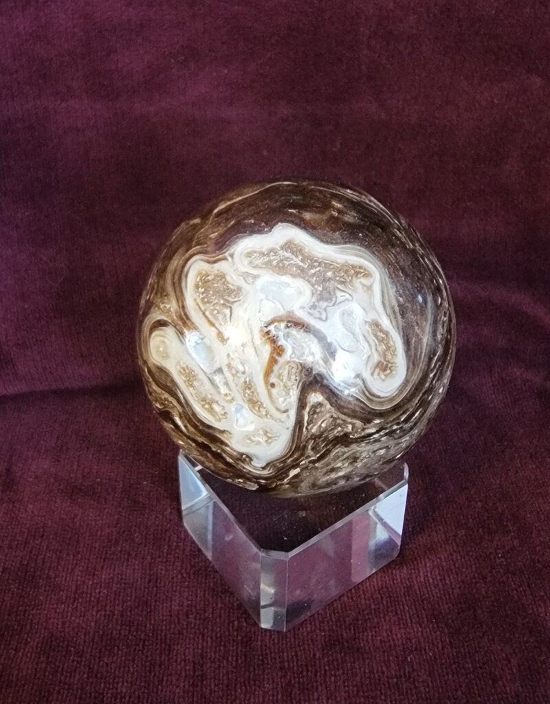 Chocolate Calcite Sphere - 244g