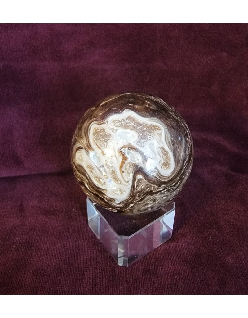 Chocolate Calcite Sphere - 244g