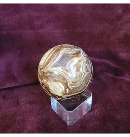 Chocolate Calcite Sphere - Gemstone CC2