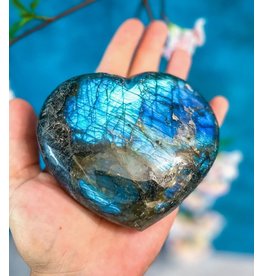 Extra Large Labradorite Heart - Gemstone YY