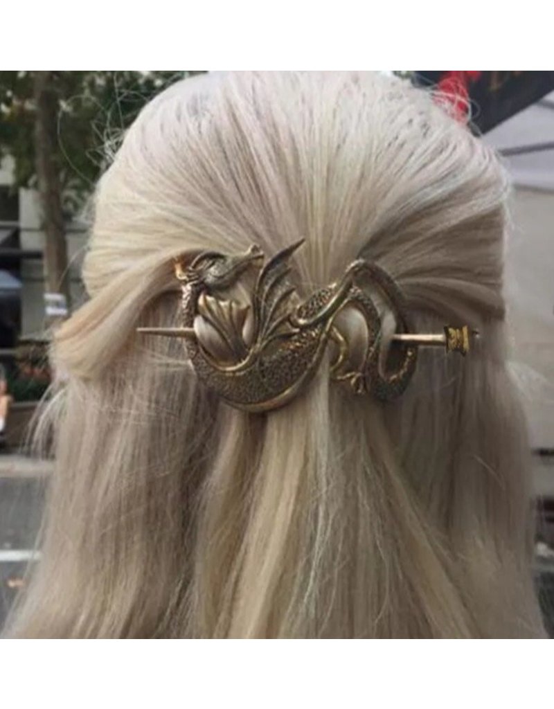 Hair Clip - Bronze Dragon