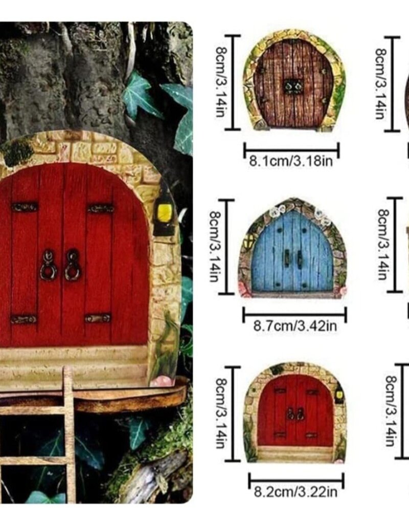 Set of 6 - Fairy Doors