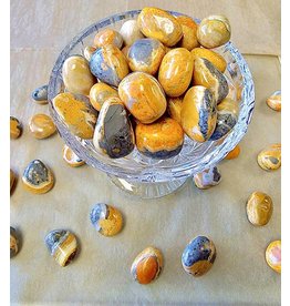** Bumblebee Jasper (Travertine) -  Med Gemstone Tumbled