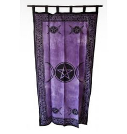 Triple Moon Cotton Curtain 44x88" Purple