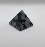 Snowflake Obsidian Pyramid - Gemstone SFOP