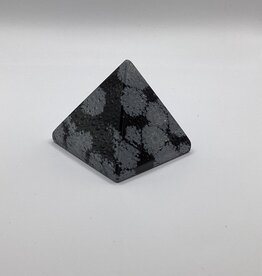 Snowflake Obsidian Pyramid - Gemstone SFOP