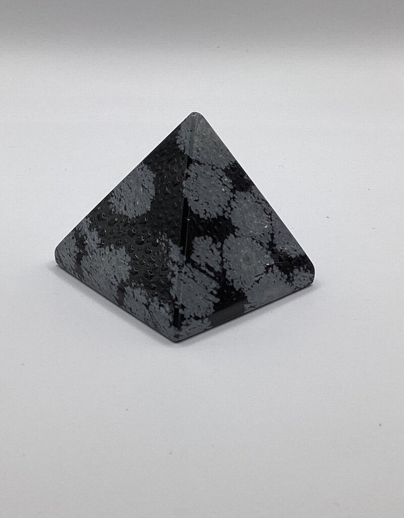 Snowflake Obsidian Pyramid - Gemstone SFOP