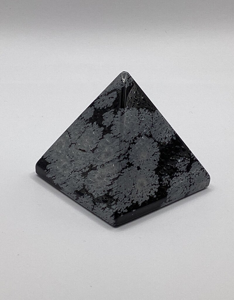 Snowflake Obsidian Pyramid - Gemstone SFOP