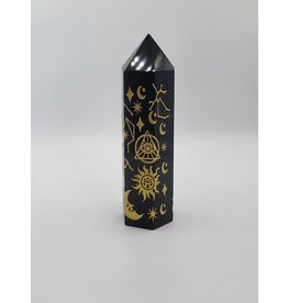 Black Obsidian Tower Symbols - Gemstone BOST