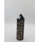 Black Obsidian Tower Symbols - Gemstone BOST