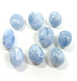 Blue Calcite - Large Gemstone Tumbled