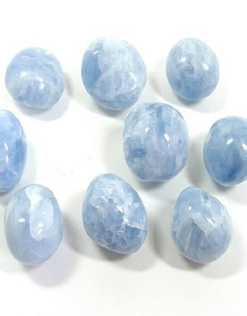 Blue Calcite - Large Gemstone Tumbled