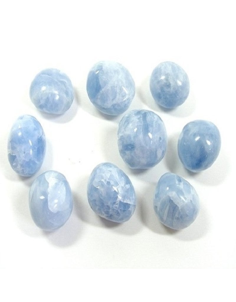 Blue Calcite - Large Gemstone Tumbled