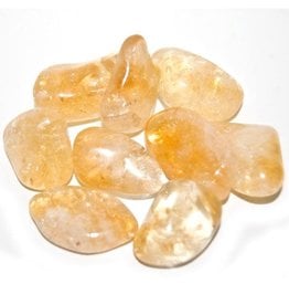 Citrine (Heat Amethyst) - Large Gemstone Tumbled