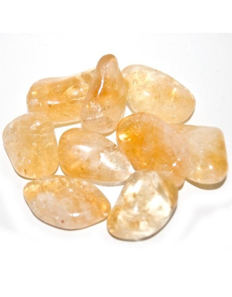 ** Citrine (Heated Amethyst) -  Medium Gemstone Tumbled