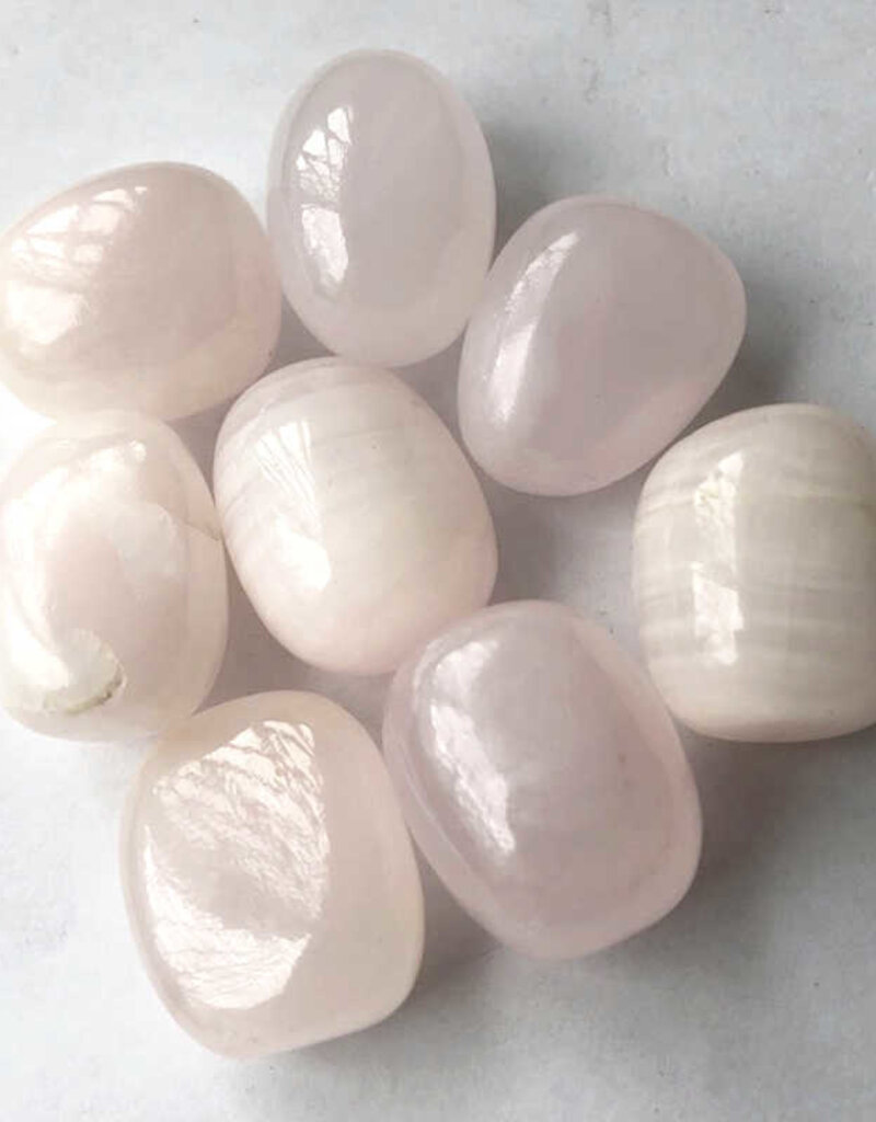 Mangano Calcite - Large Gemstone Tumbled UV Reative