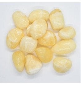 Himalayan Yellow Calcite - Large Gemstone Tumbled