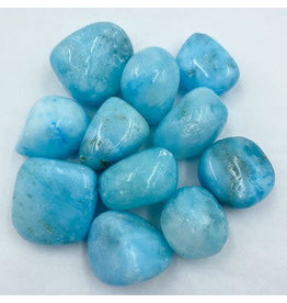 Blue Aragonite – Large Gemstone Tumbled