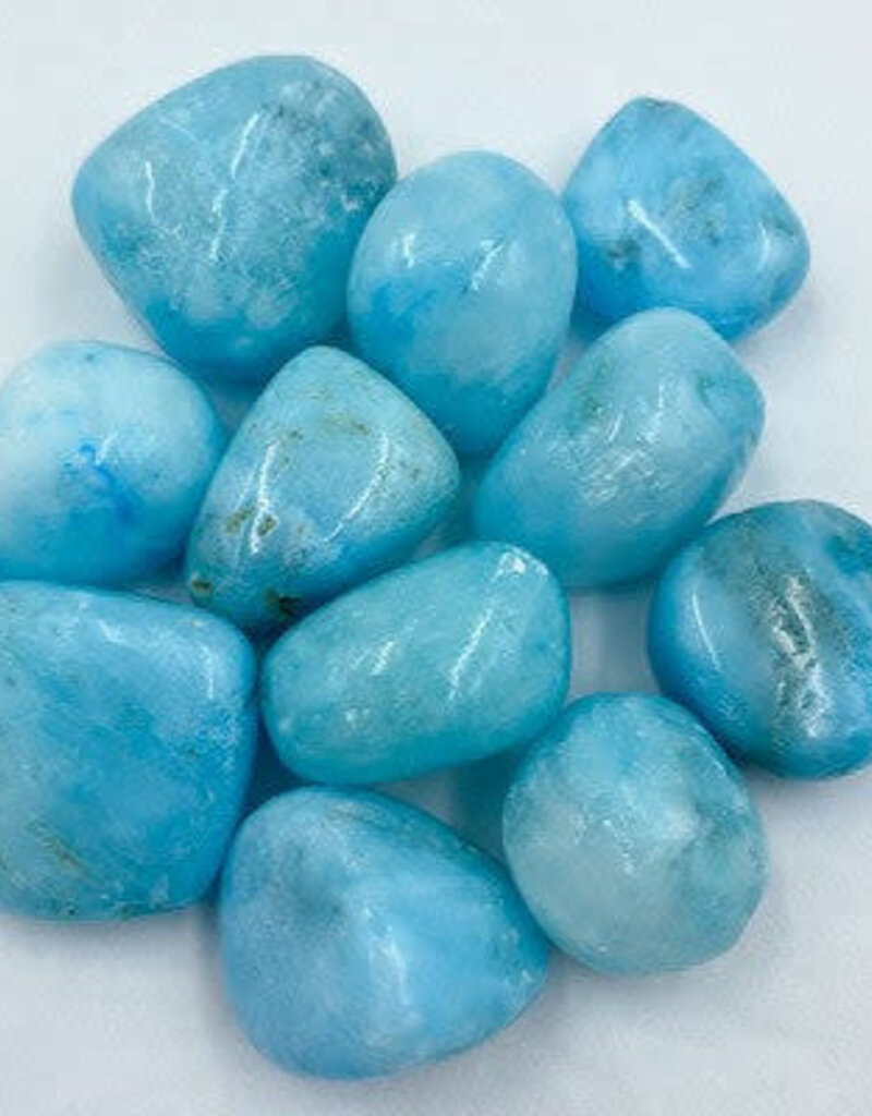 Blue Aragonite – Large Gemstone Tumbled