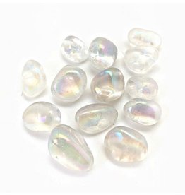 Clear Aura Quartz – Large Gemstone Tumbled