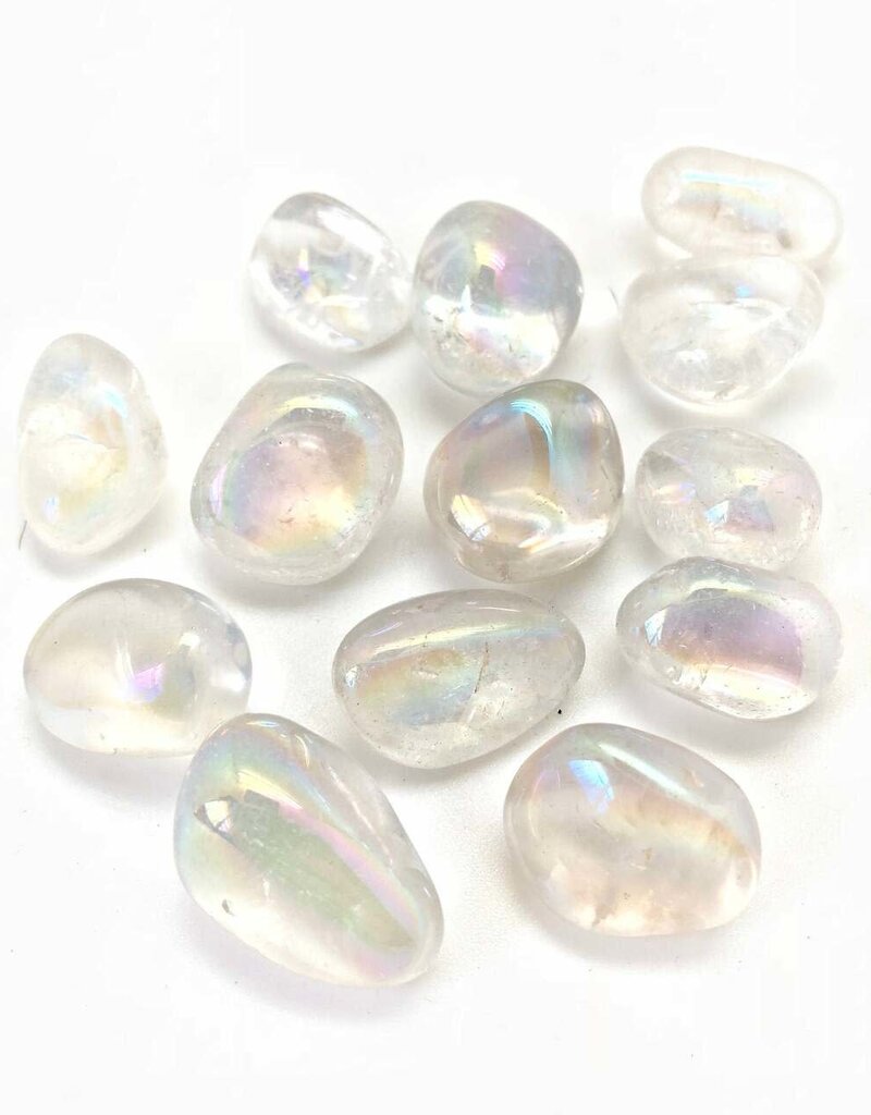 Clear Aura Quartz – Large Gemstone Tumbled