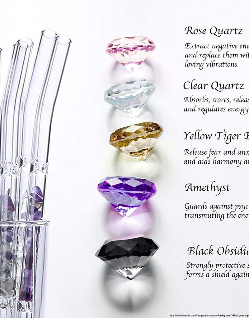 Drinking Gemstone Straws