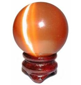 Cat’s Eye Sphere - Gemstone Red CER