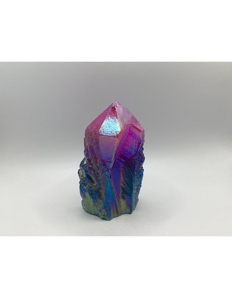 Tower Point Cluster - Rainbow Aura Quartz RAQCT