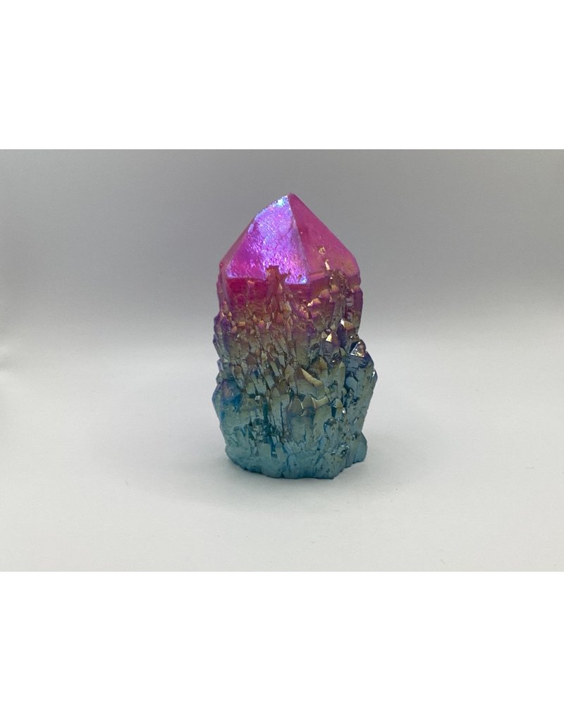 Tower Point Cluster - Rainbow Aura Quartz RAQCT