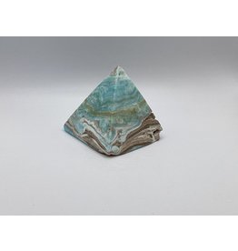 Blue Caribbean Calcite Pyramid - Gemstone BCCP