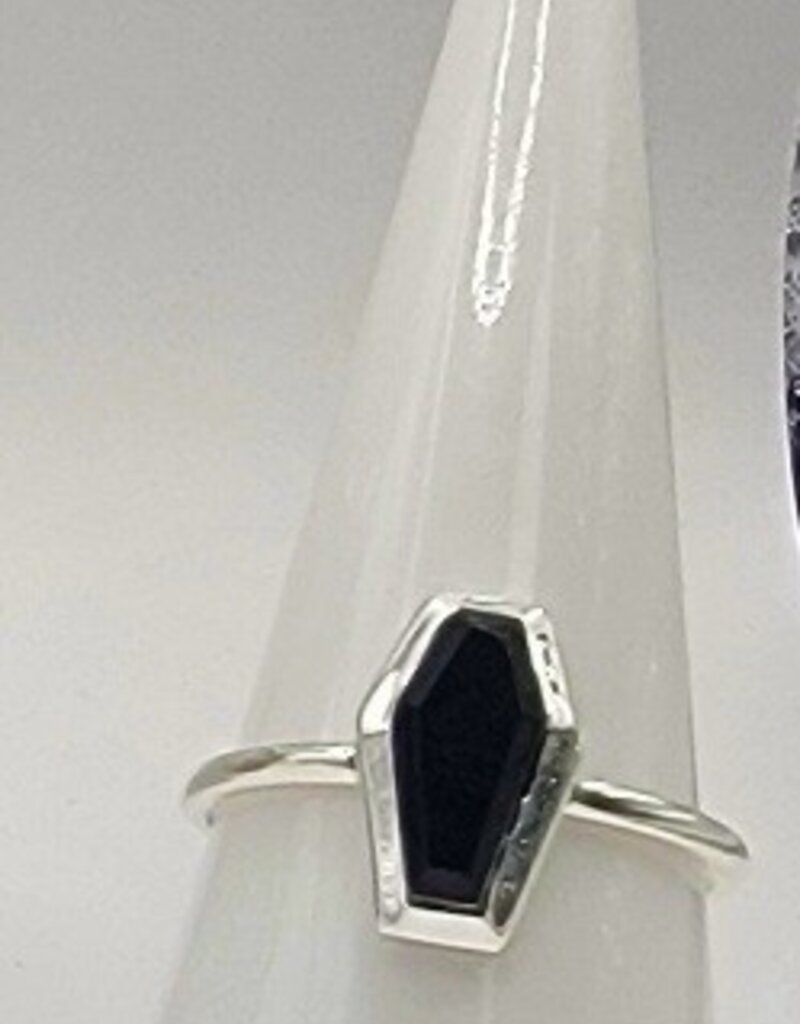 Classic Coffin Ring - Black Onyx