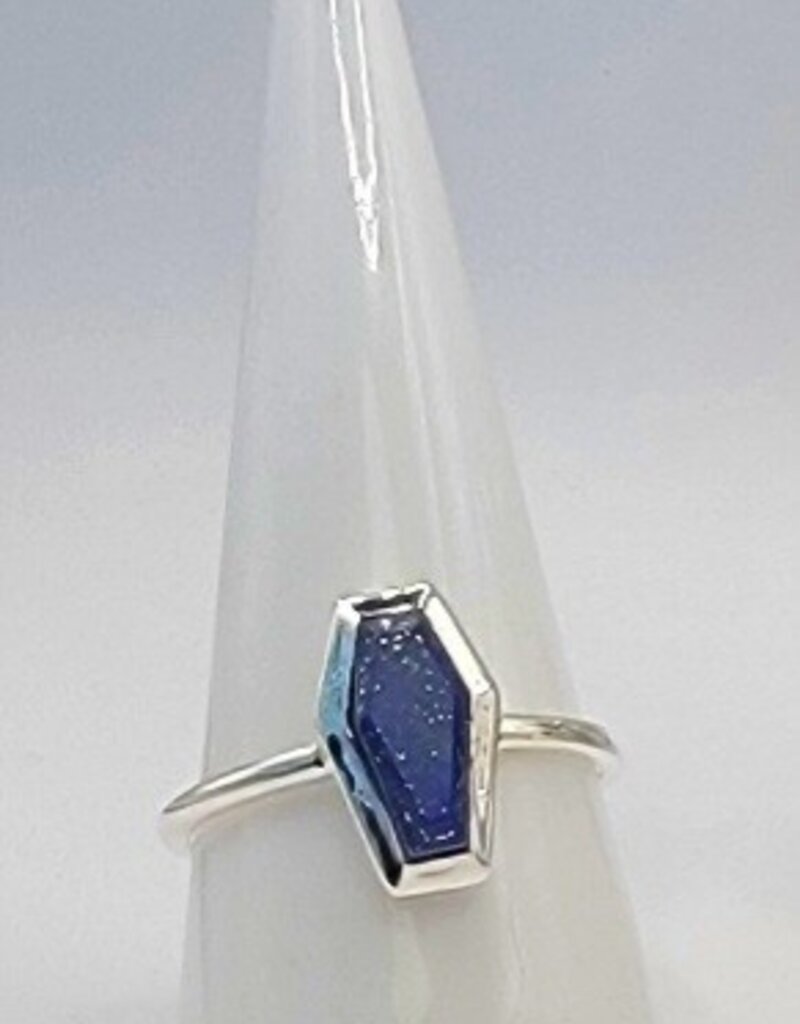 Classic Coffin Ring - Lapis Lazuli