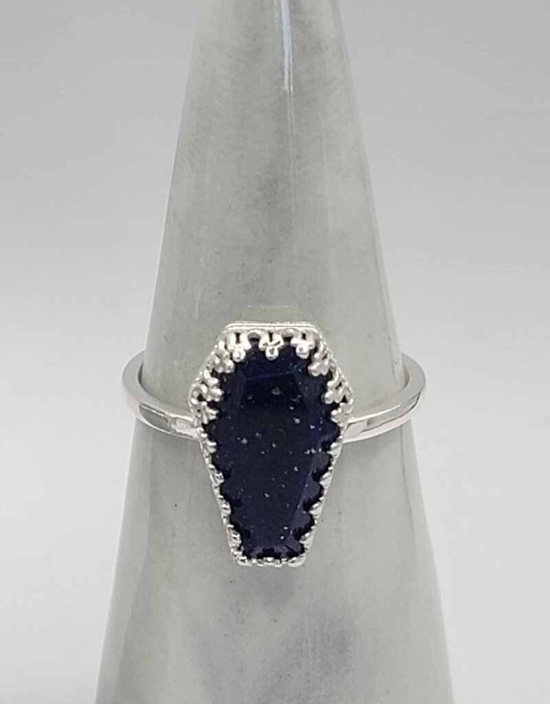 Fancy Coffin Ring - Lapis Lazuli