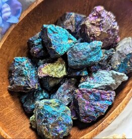 Peacock Ore - Small Raw Chalcopyrite
