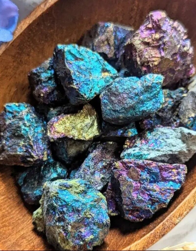 Peacock Ore - Small Raw Chalcopyrite