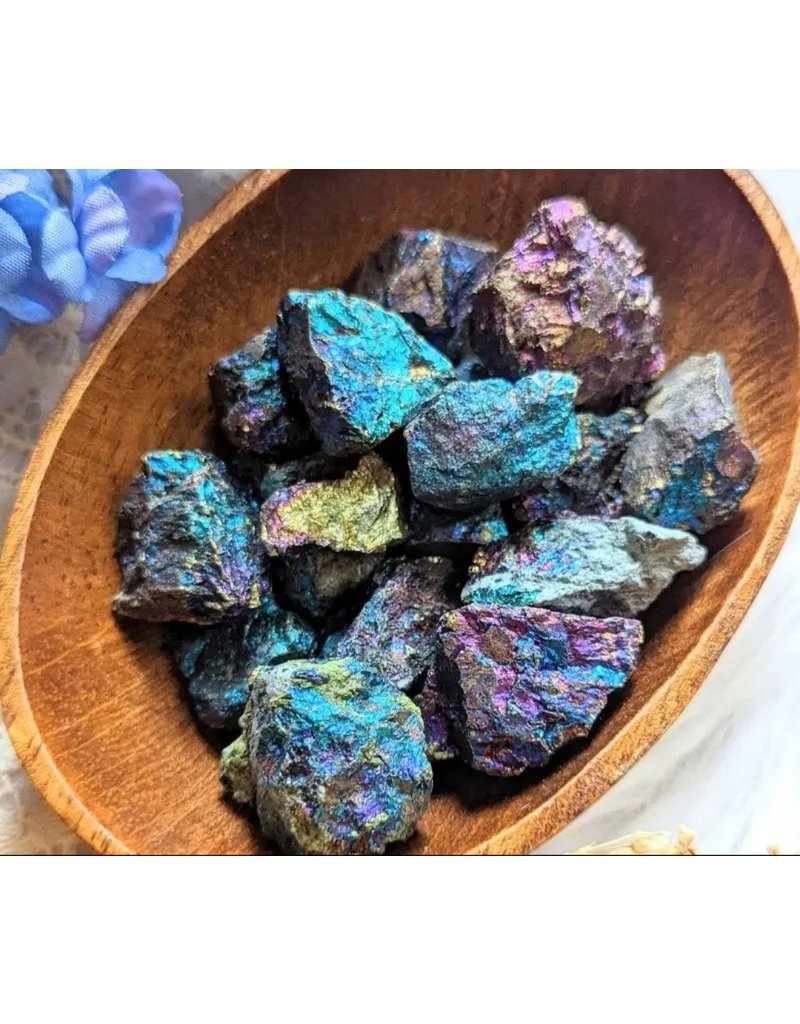 Peacock Ore - Small Raw Chalcopyrite