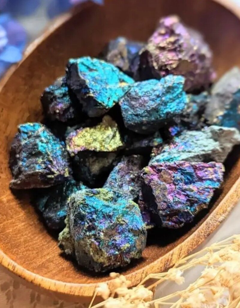 Peacock Ore - Small Raw Chalcopyrite
