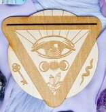 Third Eye Wood Tarot Card Stand