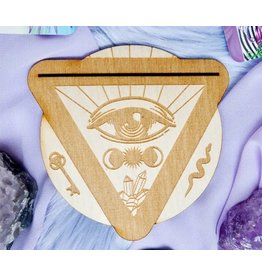 Third Eye Wood Tarot Card Stand