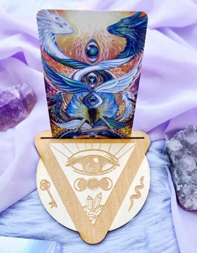 Third Eye Wood Tarot Card Stand