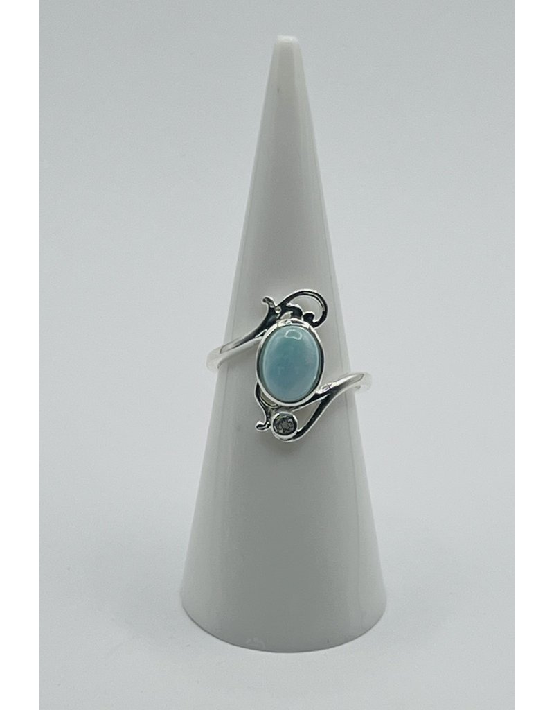 Victorian Vision Ring - Larimar - Size 6