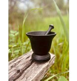 4  1/4" Cast Iron Mortar and Pestle