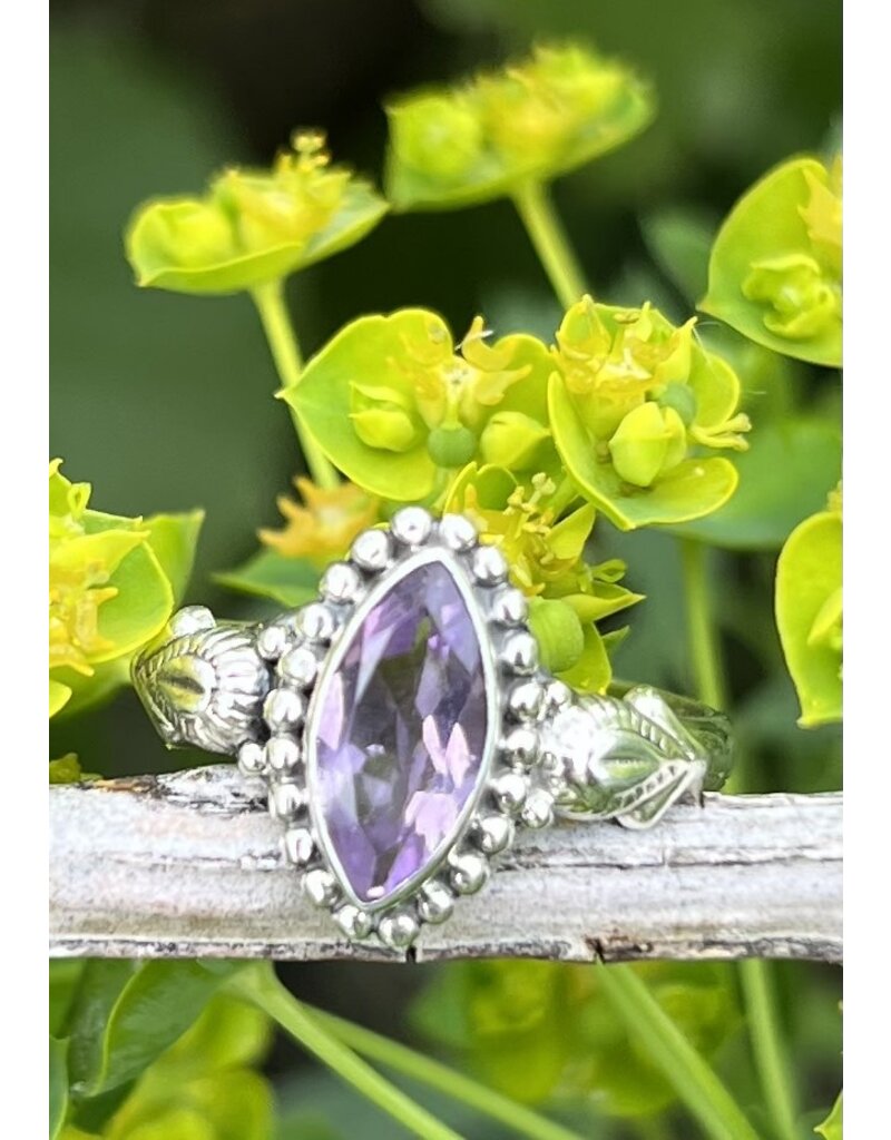 Ring Size 6 - Purple Amethyst 925 SS