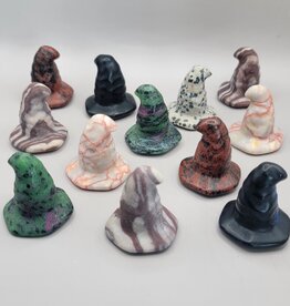 Assorted Witches Hat Shape - Crystal Gemstone