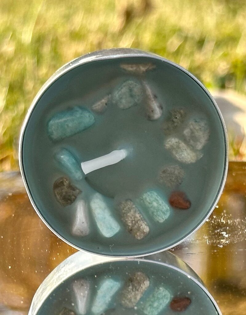Crystal Infused Tea Light - Amazonite