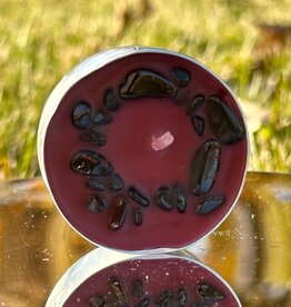 Crystal Infused Tea Light - Garnet / Berry