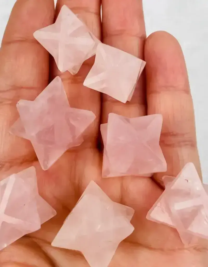 Rose Quartz Merkaba Star