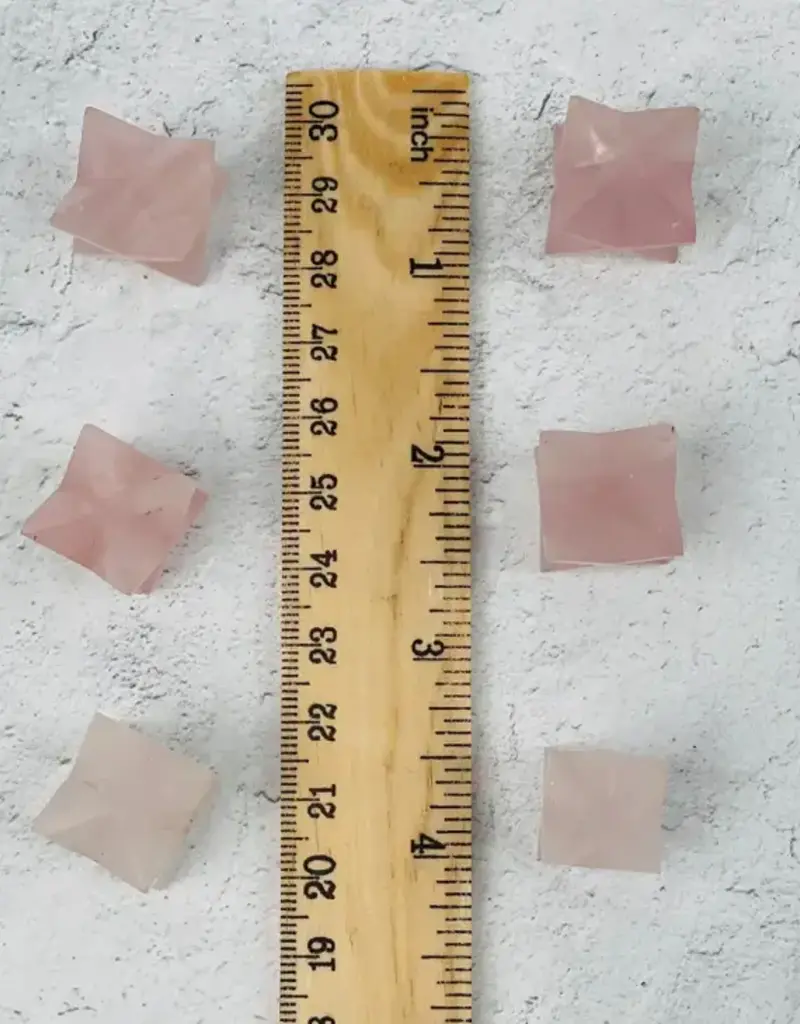 Rose Quartz Merkaba Star